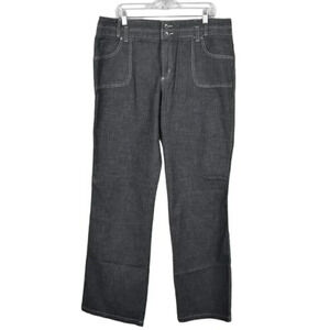 Vintage 90's Point Zero Nicole Benisti Wide Leg Jeans Gray NWT Size  15/16